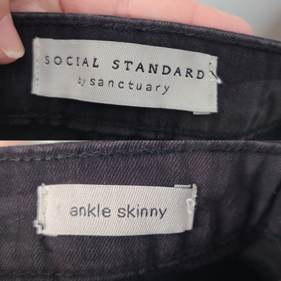 Sanctuary Social Standard Camo High Rise Skinny Ankle Jeans NEW - Picture 6 of 7